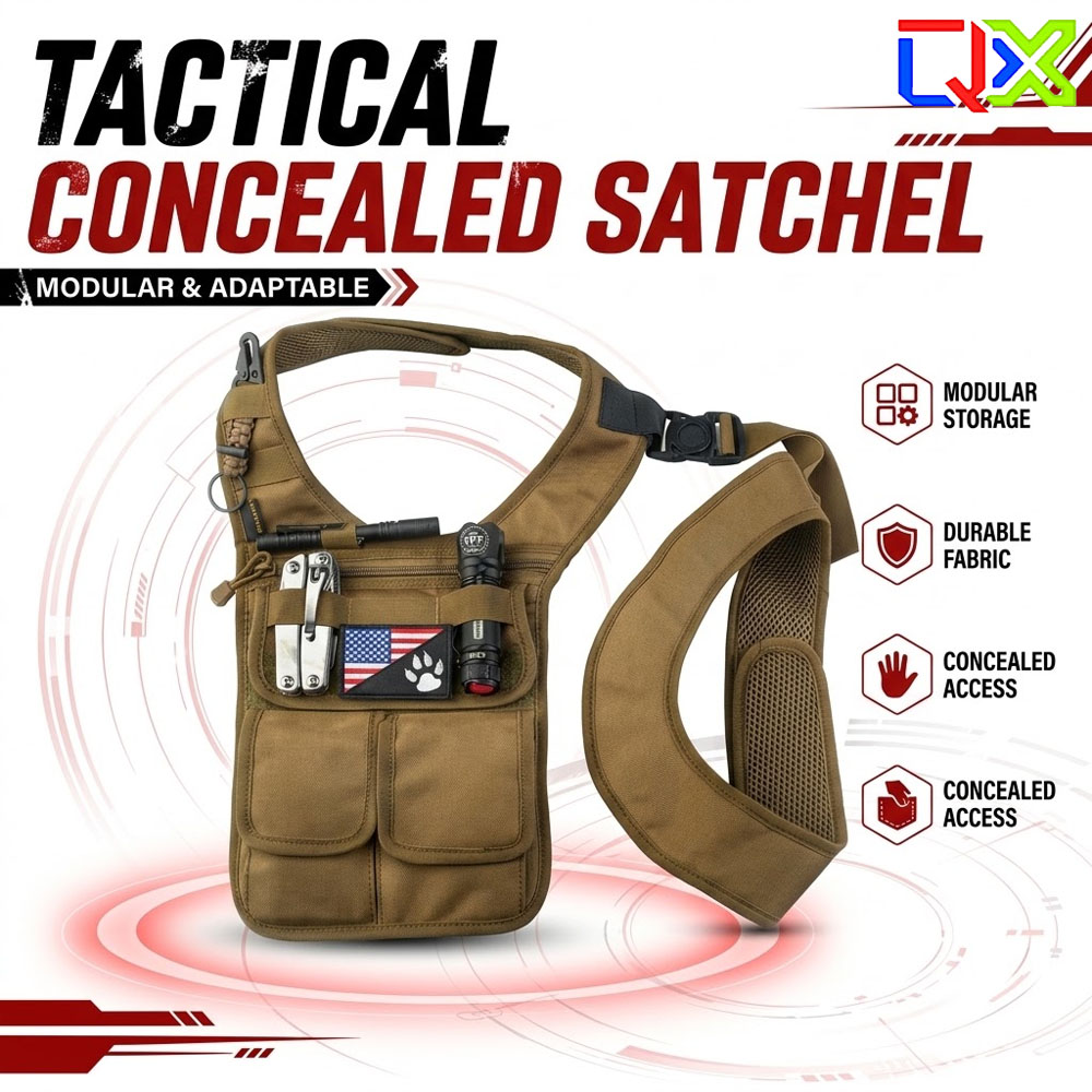 Edc Carry For Men - Bolsa Tática Oculta QX para Ombro,