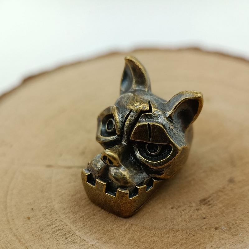 Edc Carry Knife - Pingente de Latão em Formato de