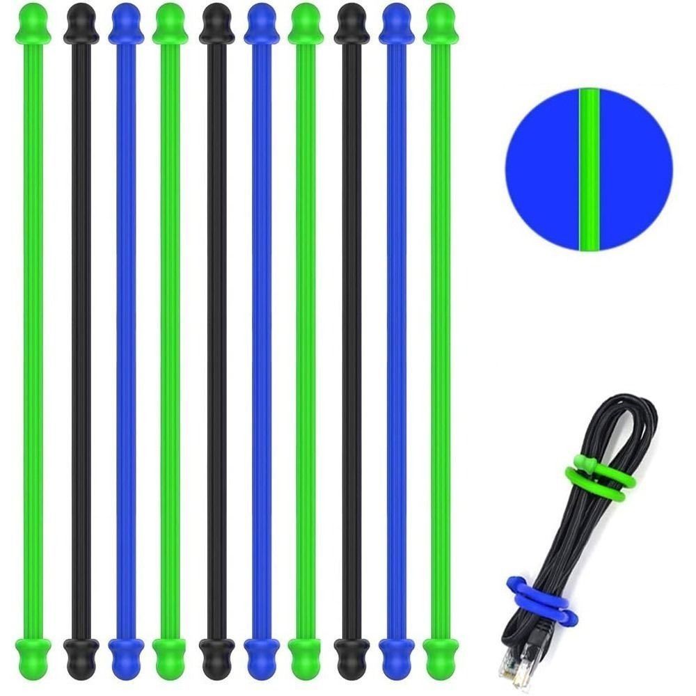 Gear Tie Reusable - 5 peças de silicone original, núcleo