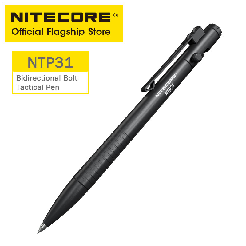Pen Tactical Glass - Nitecore ntp31 cnc bidirecional parafuso ação