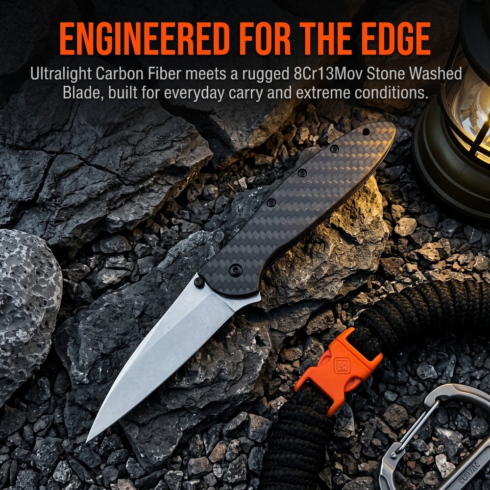 Edc Carry Pocket Knife - Faca de Bolso Dobrável 1660 para