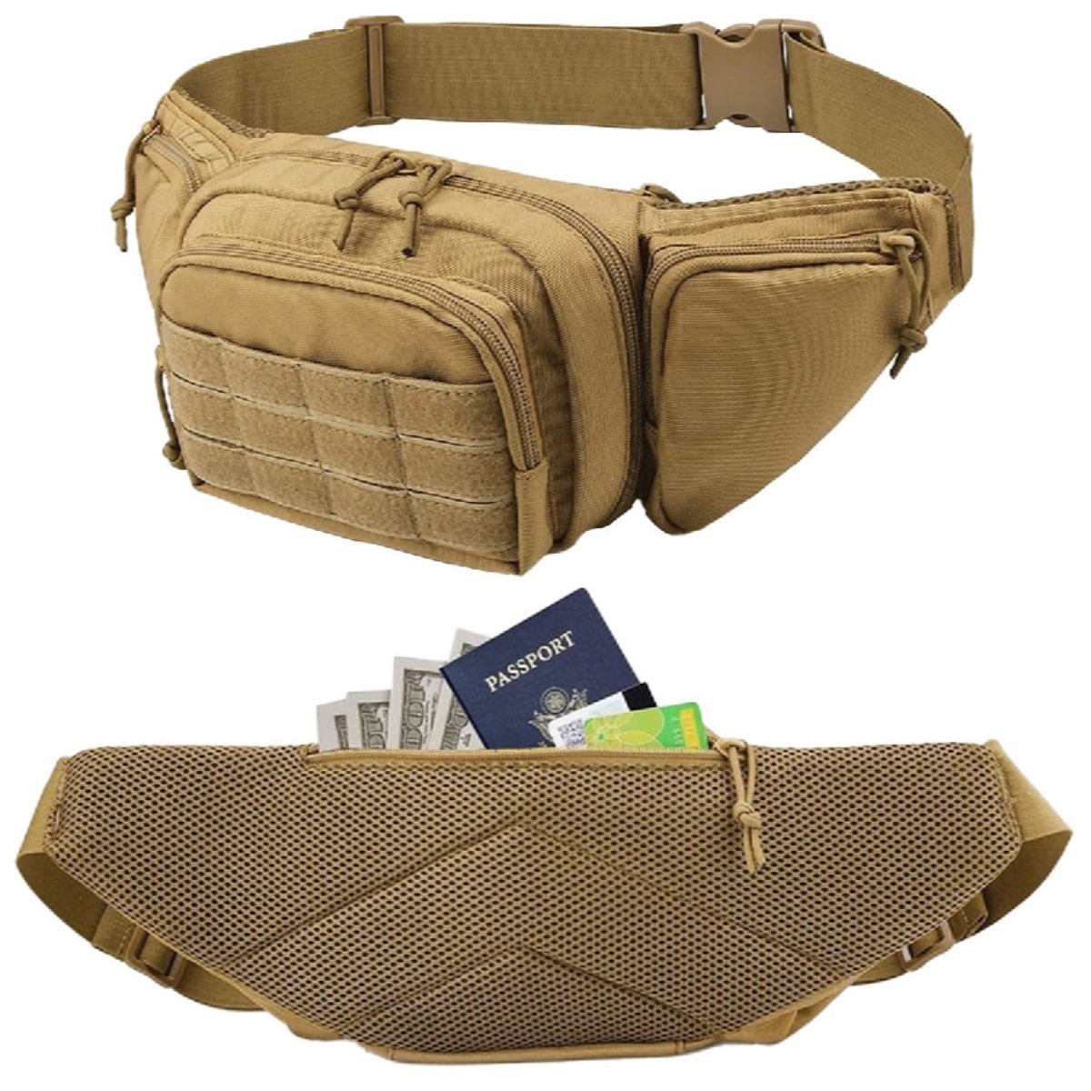 Bolsa Tática MOLLE para Transp - Edc Concealed Carry Fanny Pack avaliação e preço