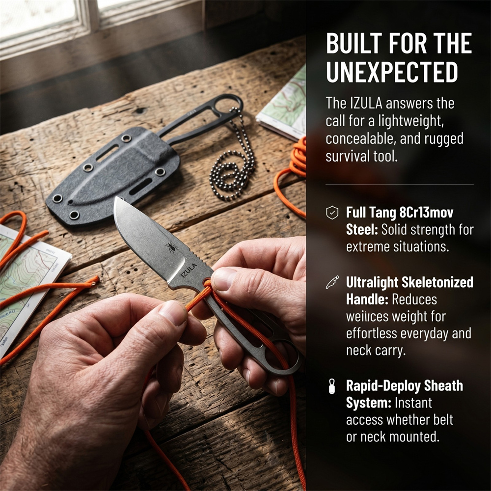 Faca de Sobrevivência de Lâmin - Edc Concealed Carry Knife avaliação e preço