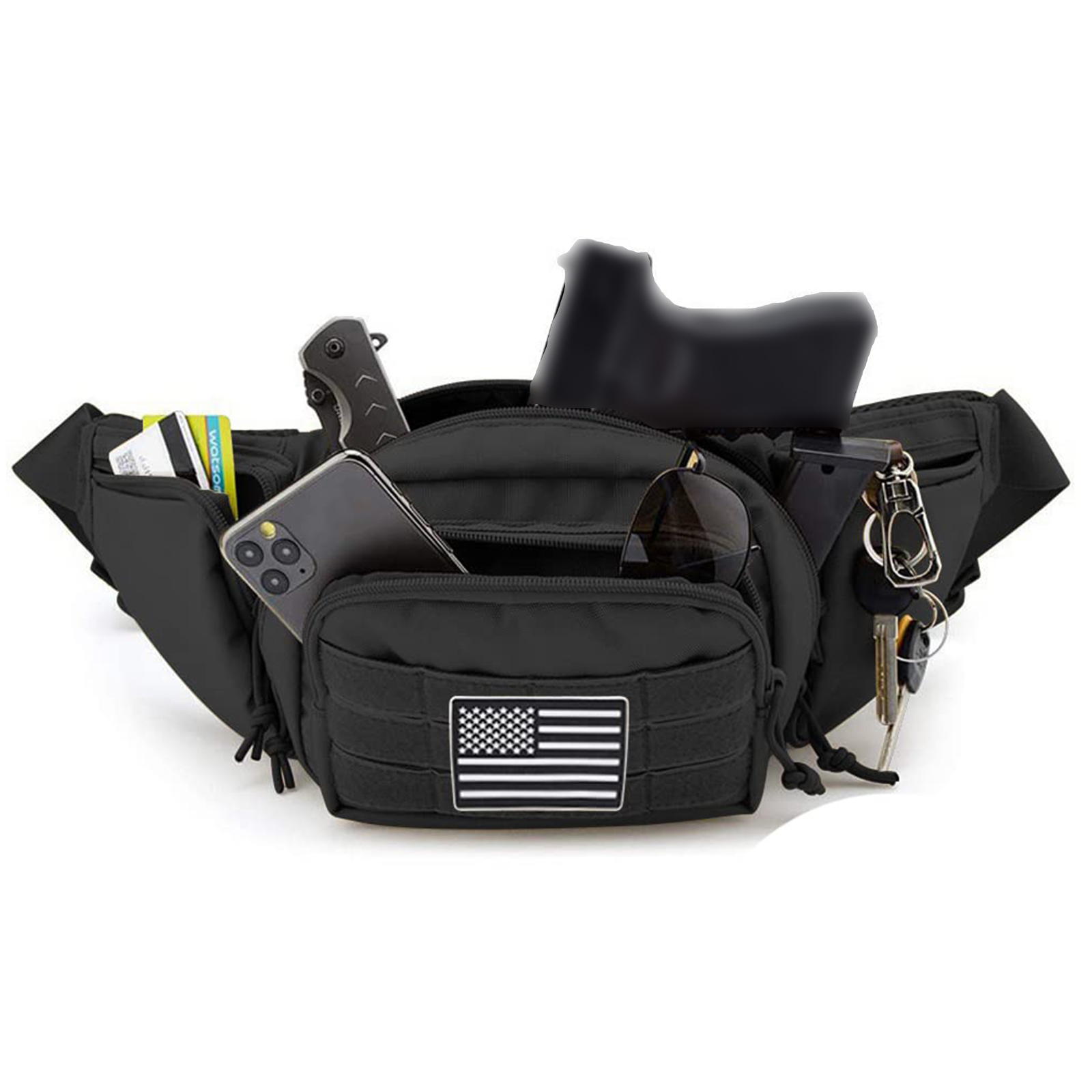 Pacote de Fanny tático imperme - Edc Concealed Carry Fanny Pack avaliação e preço